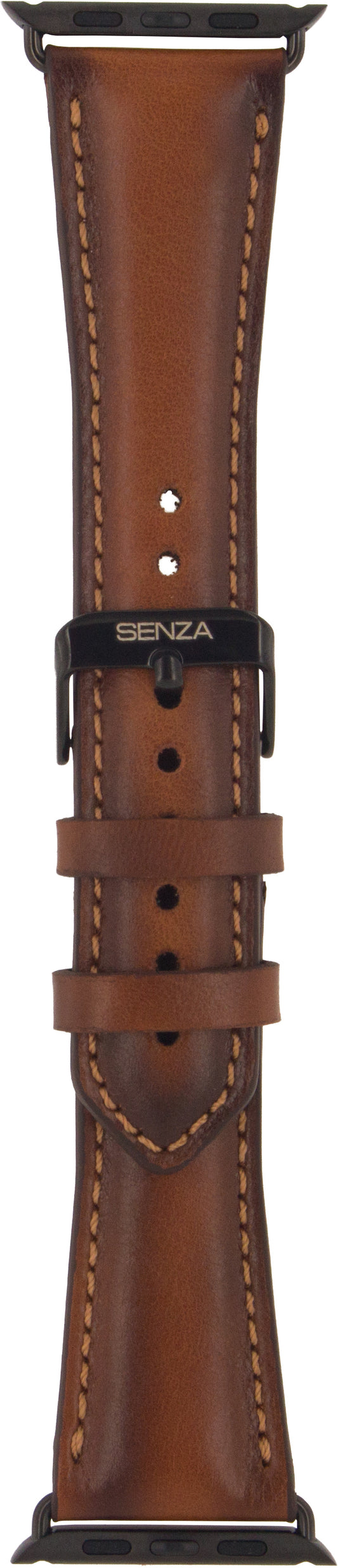 Senza Desire Leather Strap Apple Watch 42Mm Burned Cognac
