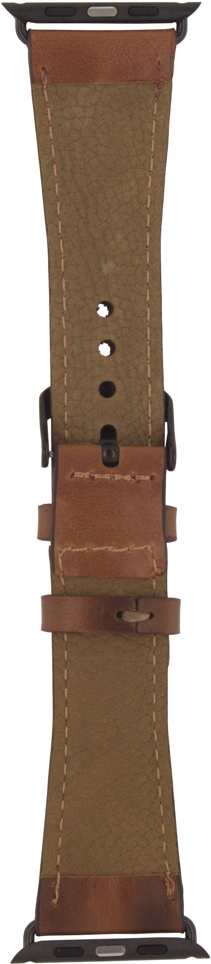 Senza Desire Leather Strap Apple Watch 42Mm Burned Cognac