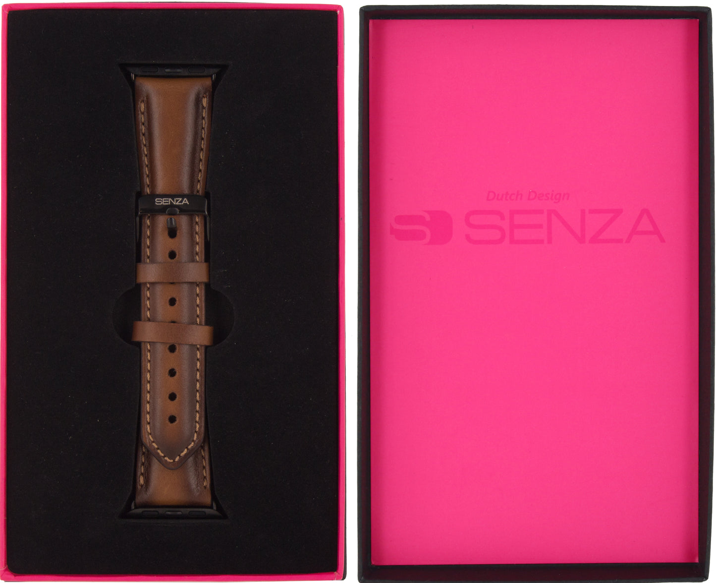 Senza Desire Leather Strap Apple Watch 42Mm Burned Cognac