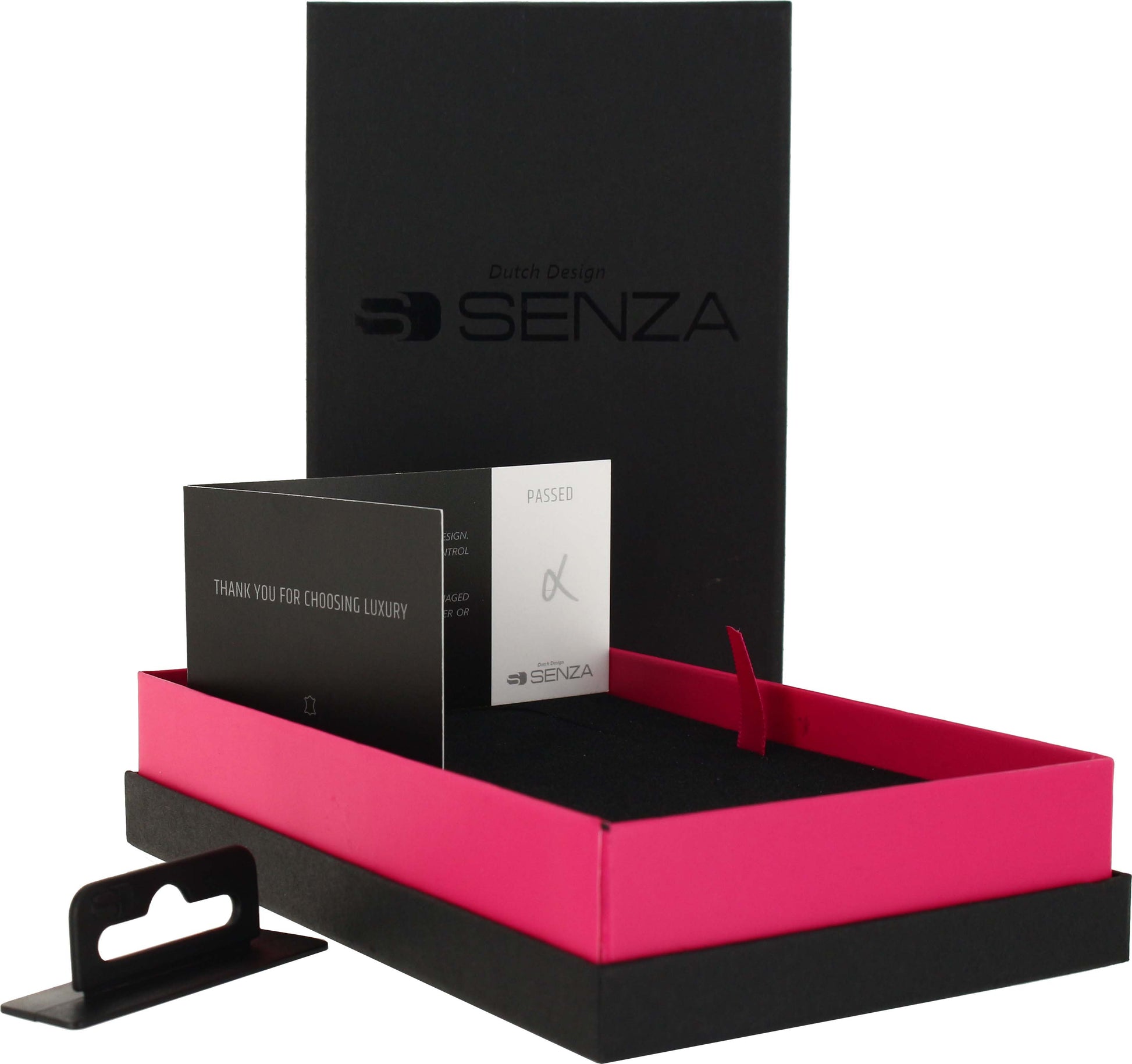 Senza Pure Leather Strap Apple Watch 38Mm Deep Black