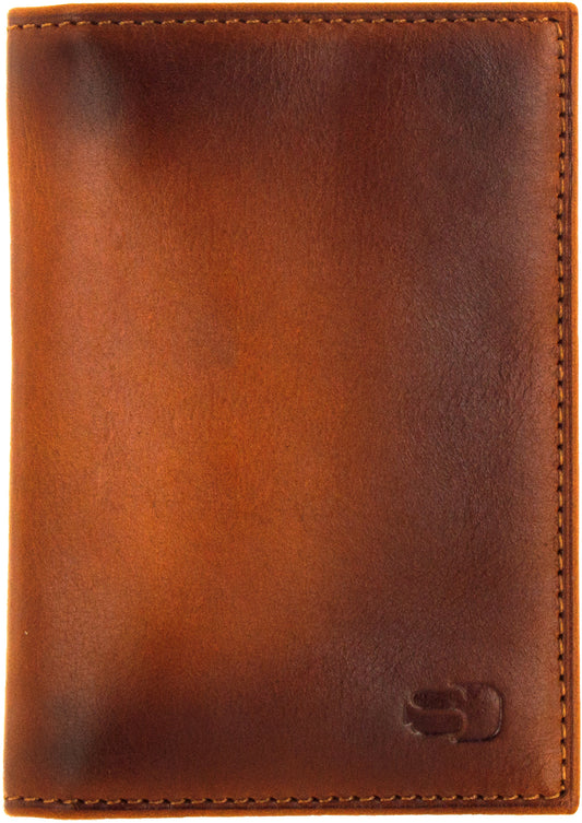 Senza Desire Leather Card Holder Burned Cognac