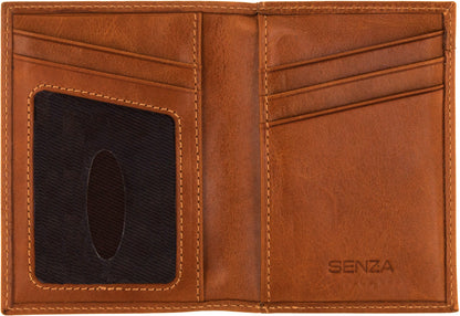 Senza Desire Leather Card Holder Burned Cognac