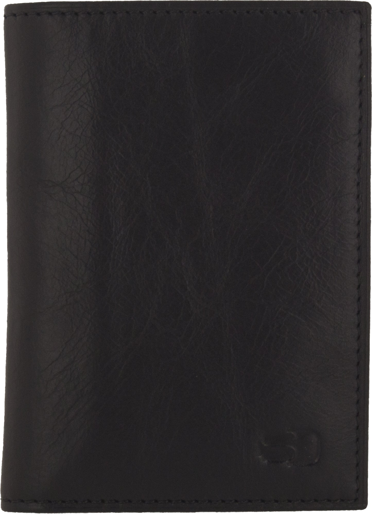 Senza Pure Leather Card Holder Deep Black