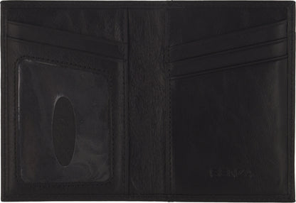 Senza Pure Leather Card Holder Deep Black