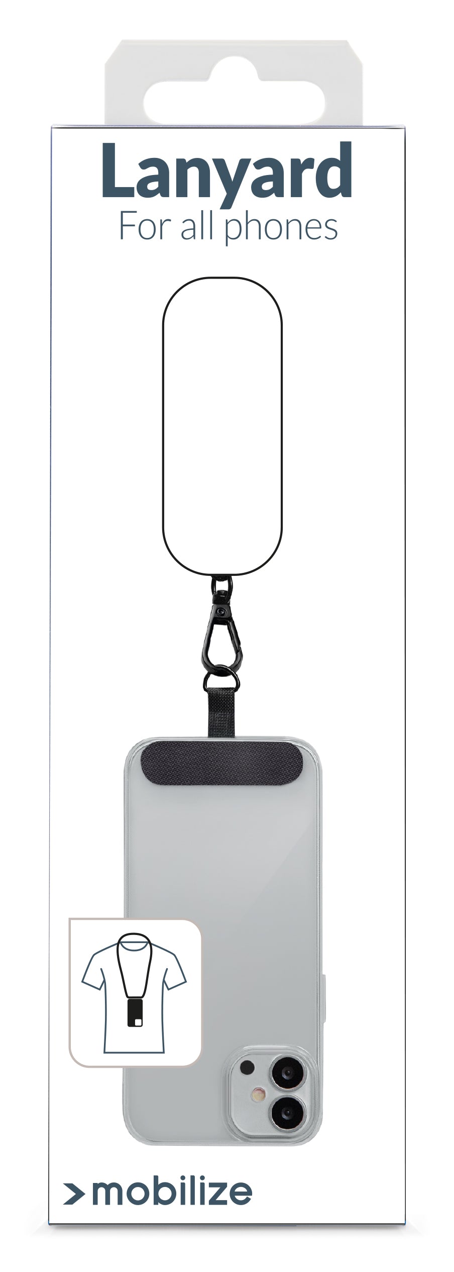 Mobilize Nylon Lanyard Blue/Red