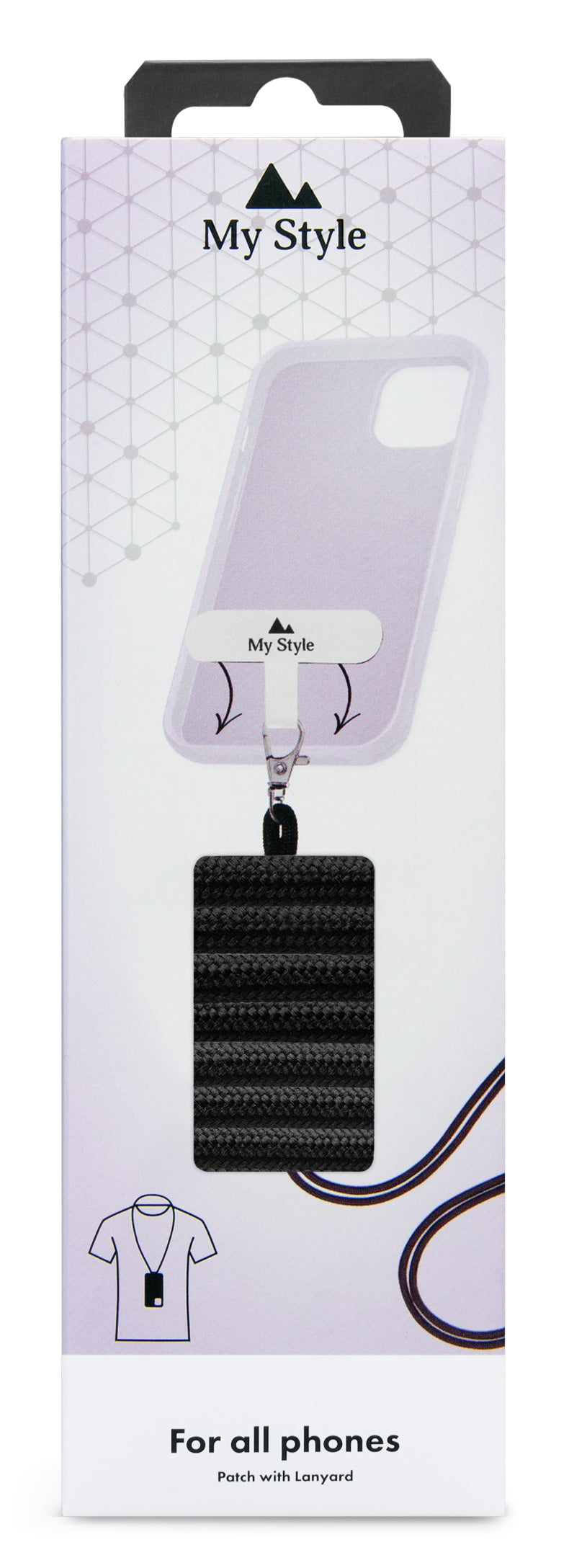 My Style Smartphone Lanyard Black