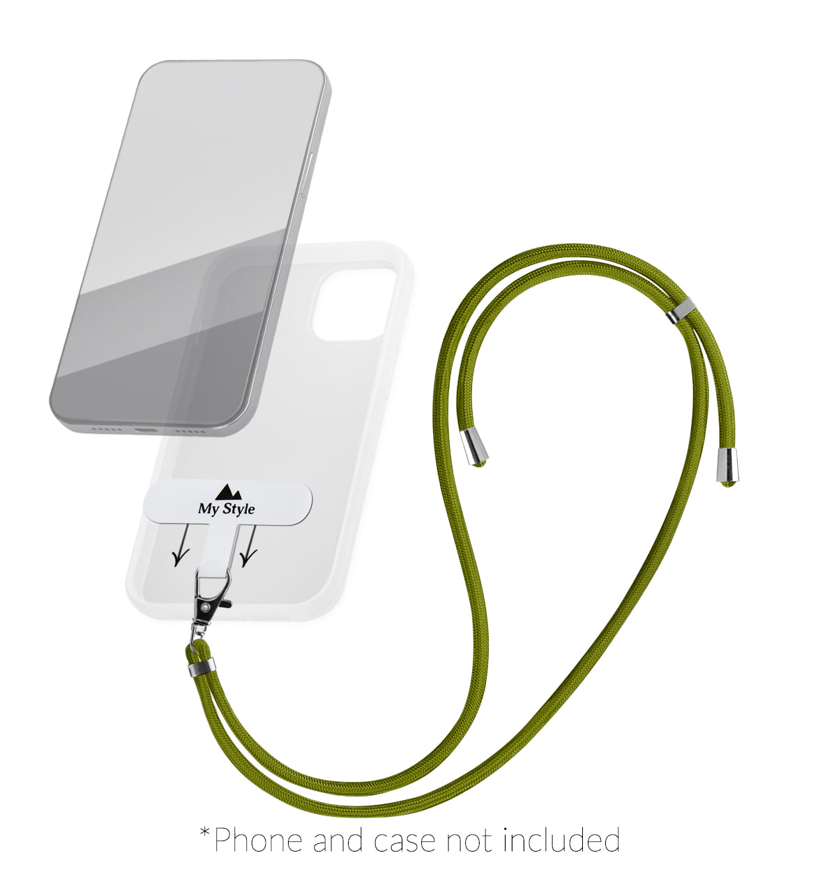 My Style Smartphone Lanyard Green