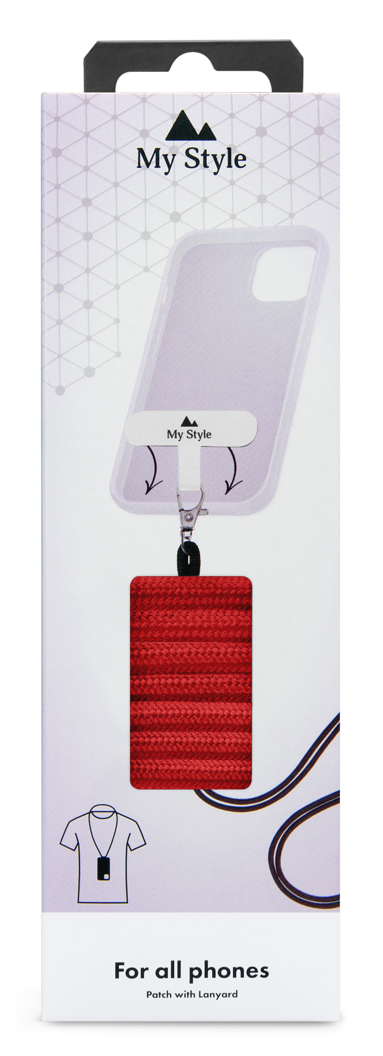 My Style Smartphone Lanyard Red
