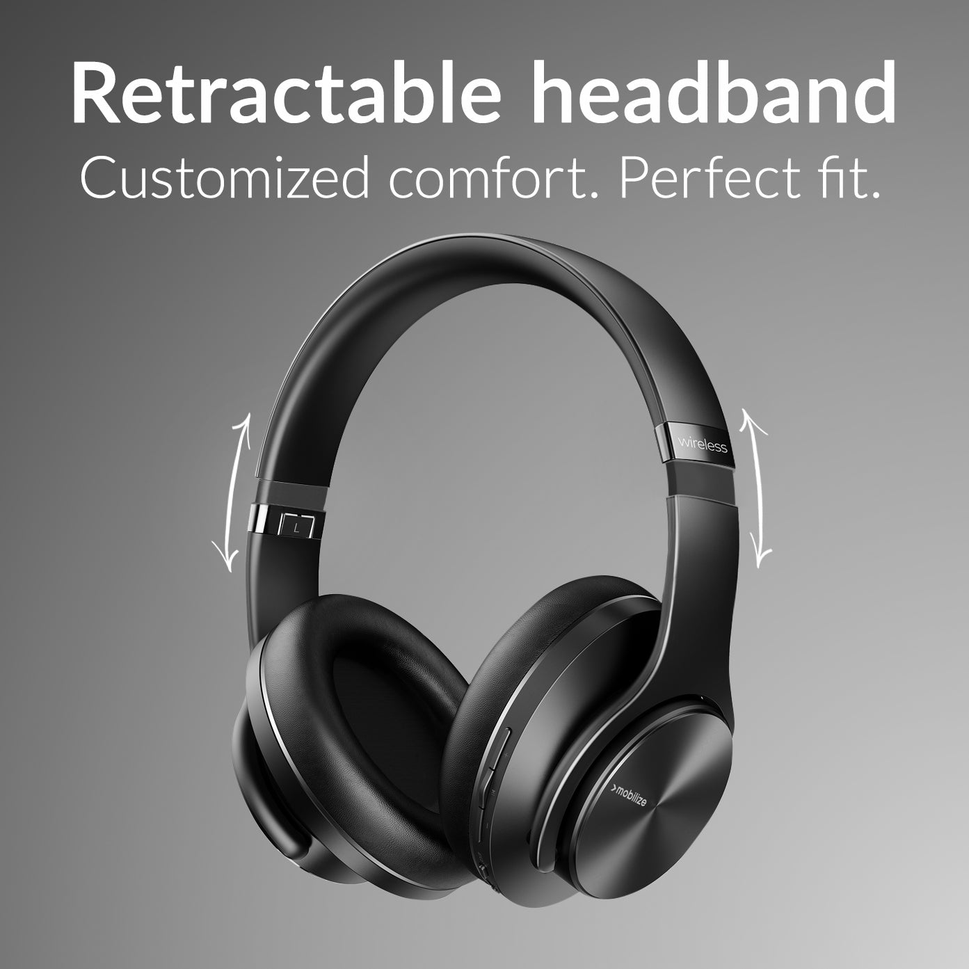 Mobilize Bluetooth Headphone With Speaker Function Black