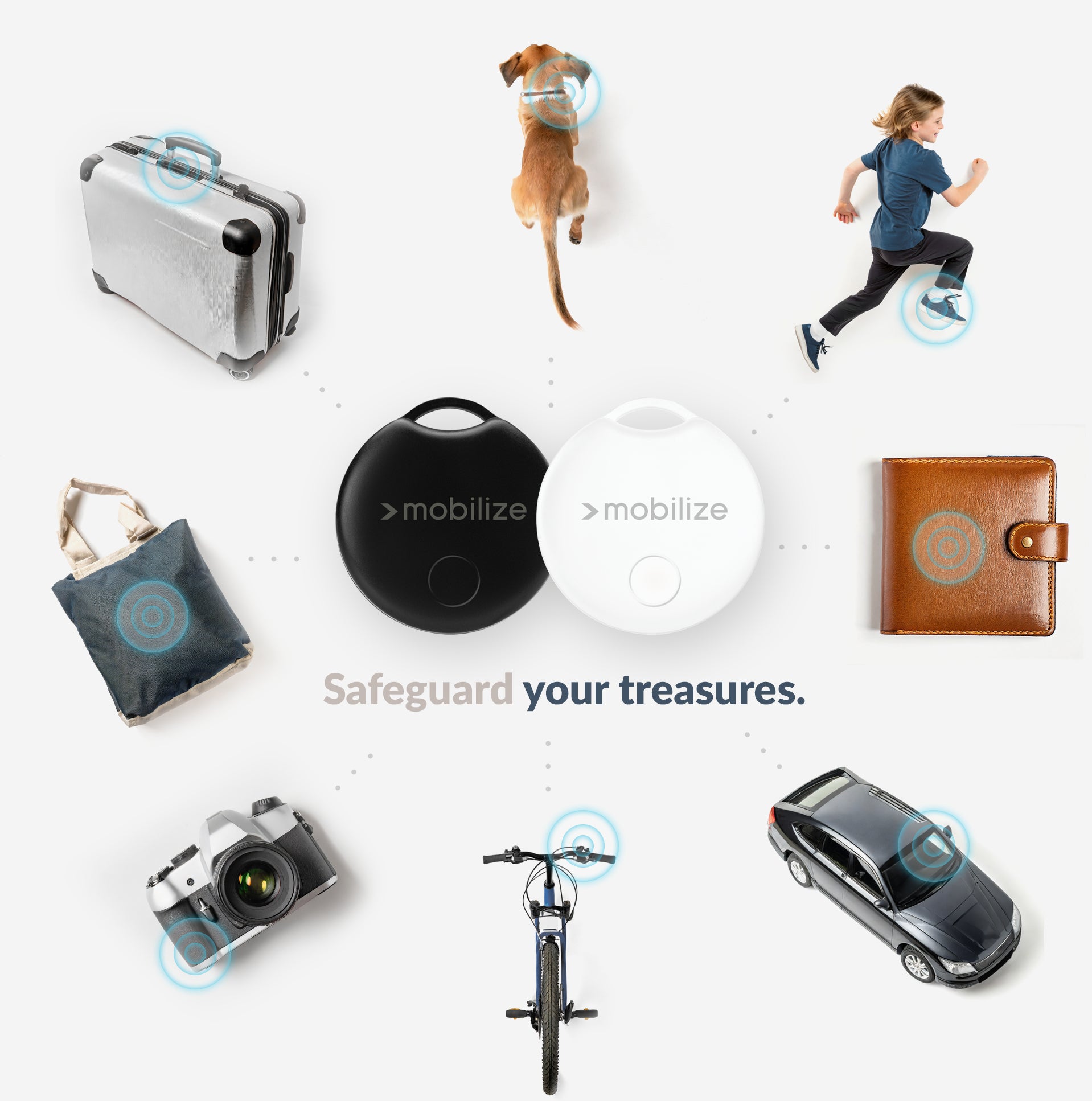 Mobilize Find My Smart Tag White