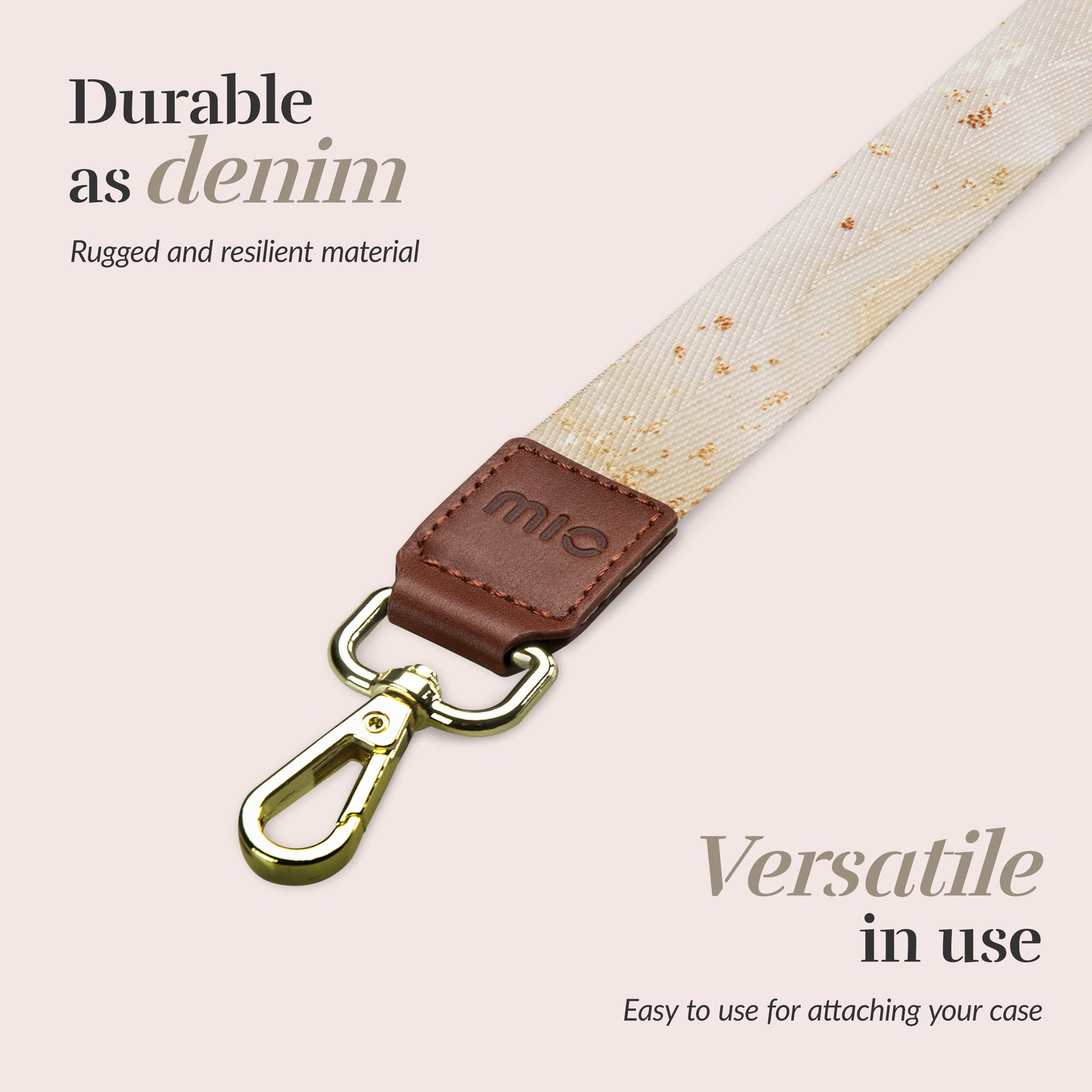 Mio By Mobilize Mio Lanyard Gold Marble
