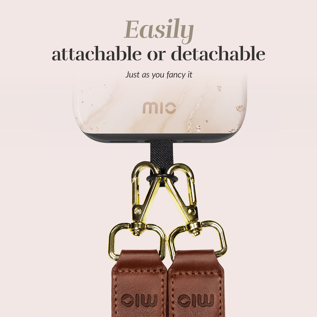 Mio By Mobilize Mio Lanyard Gold Marble