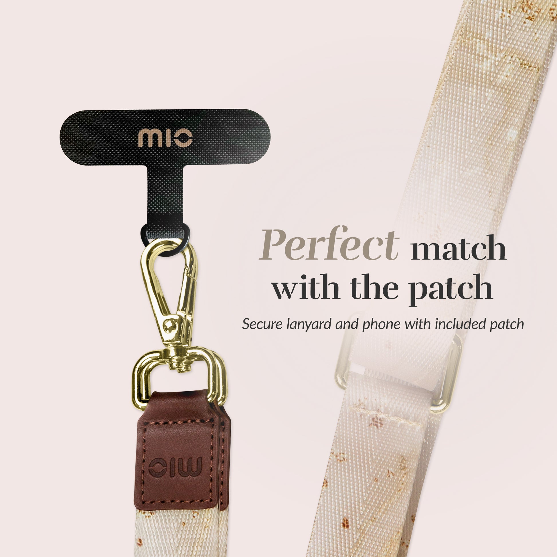 Mio By Mobilize Mio Lanyard Gold Marble