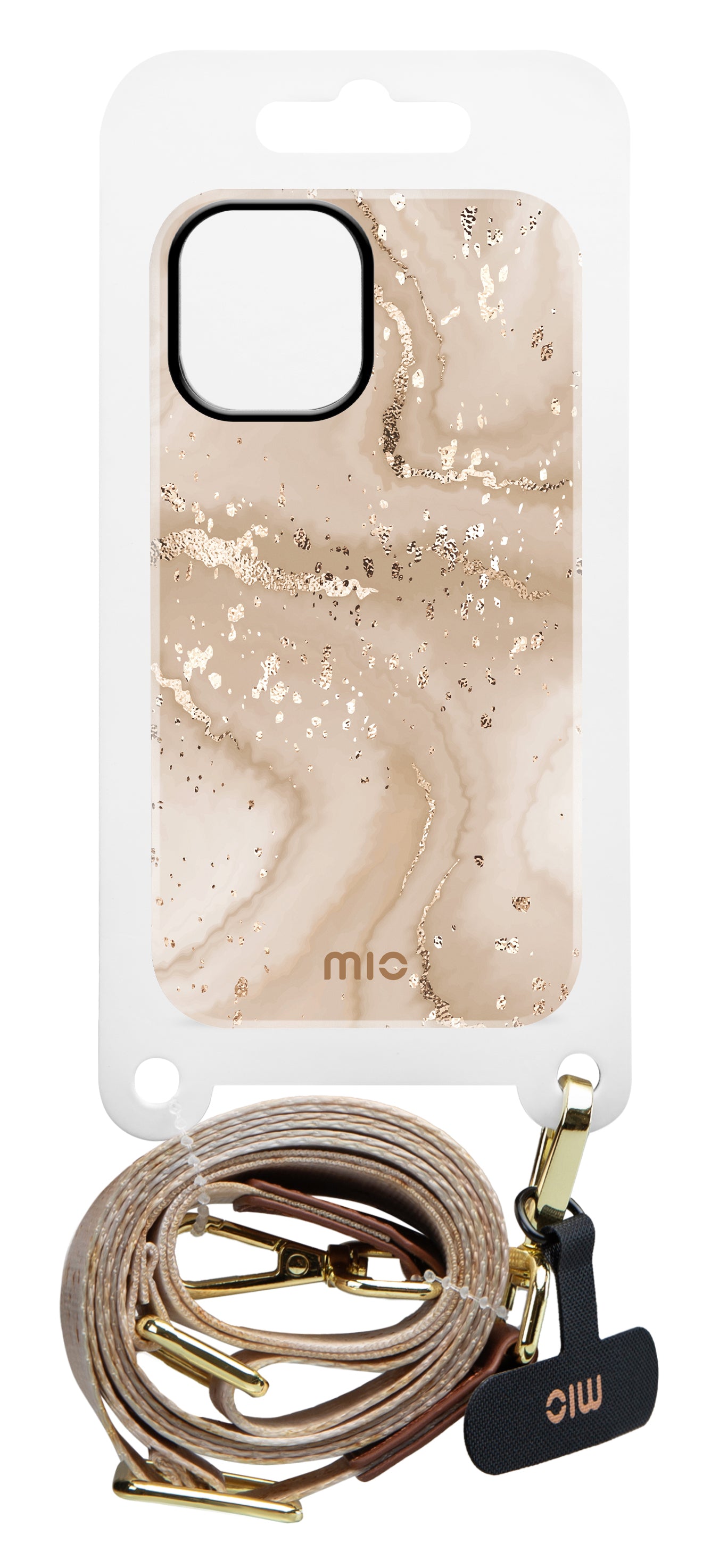 Mio By Mobilize Mio Lanyard Gold Marble
