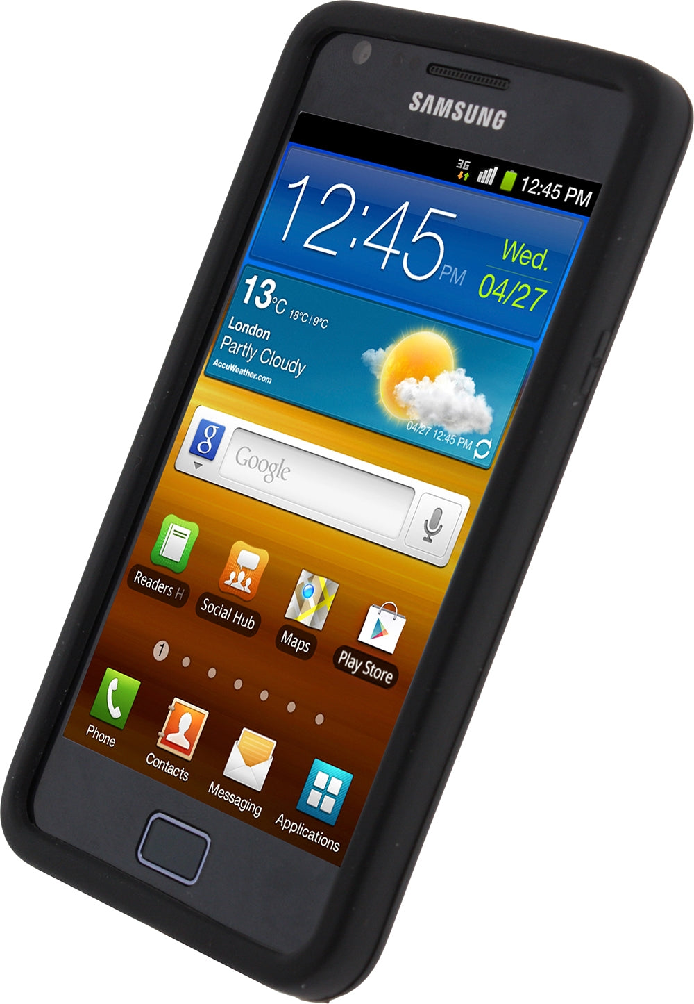 Xccess Silicone Case Samsung Galaxy Sii I9100 Black