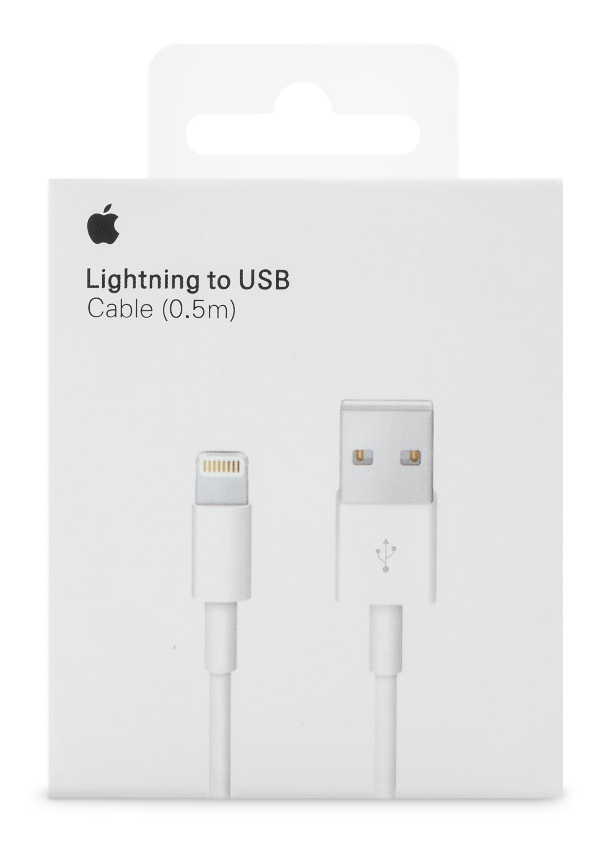 Apple Me291Zm/A Apple Lightning To Usb Cable 0.5M. White