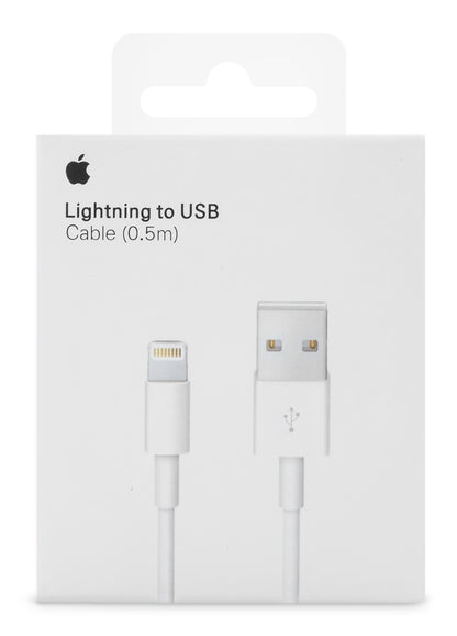 Apple Me291Zm/A Apple Lightning To Usb Cable 0.5M. White