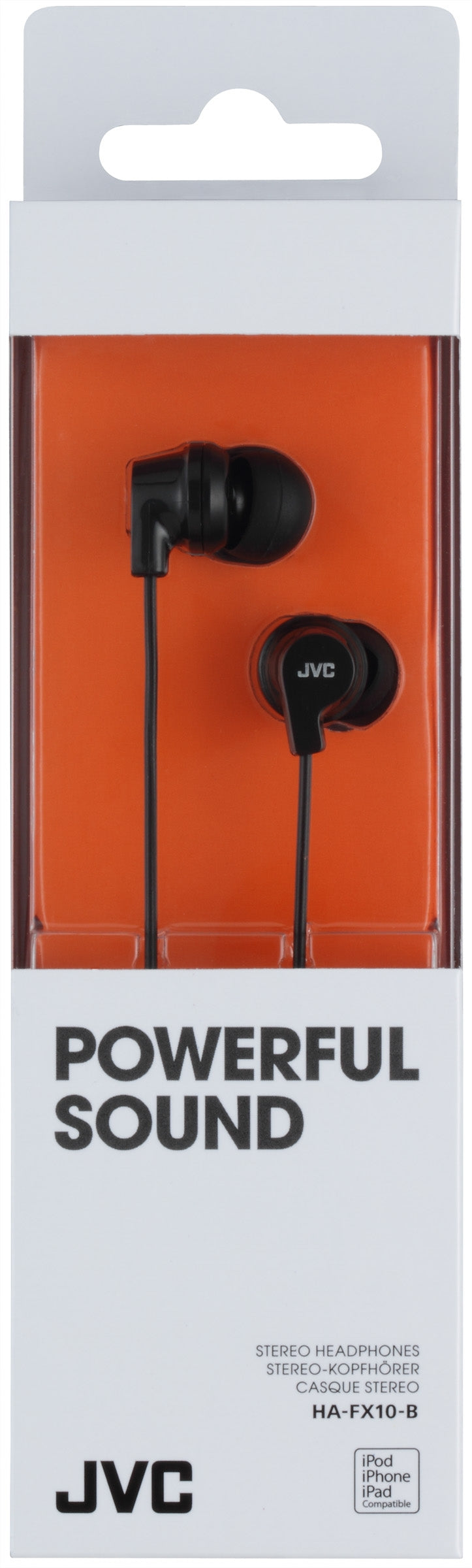 Jvc Ha-Fx10-B Jvc Colourful Inner Ear Headphone Black