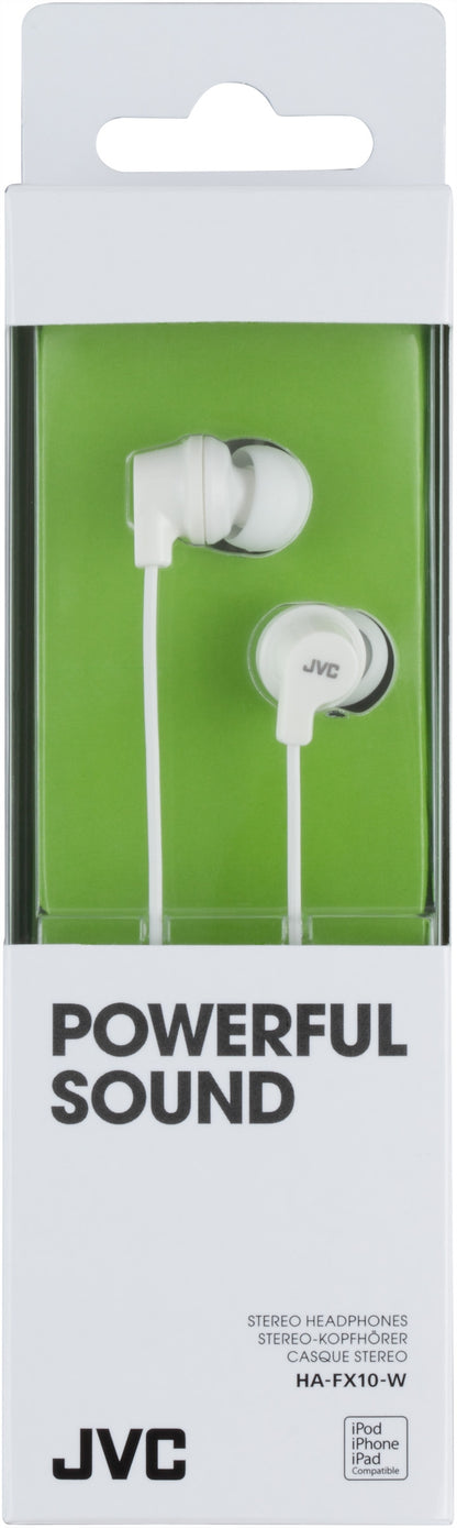 Jvc Ha-Fx10-W Jvc Colourful Inner Ear Headphone White