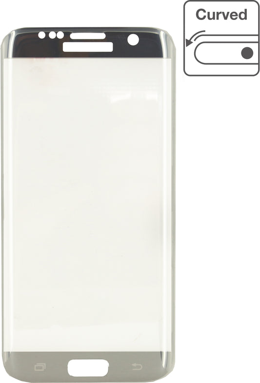 Mobilize Edge-To-Edge Glass Screen Protector Samsung Galaxy S7 Edge Silver
