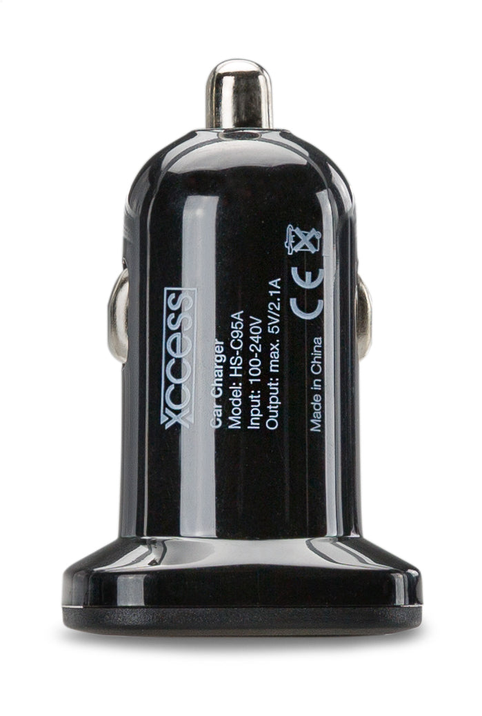 Xccess Car Charger Single Usb 2.1A Black