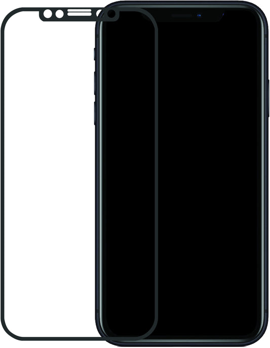 Mobilize Edge-To-Edge Glass Screen Protector Apple Iphone Xr/11 Black Full Glue