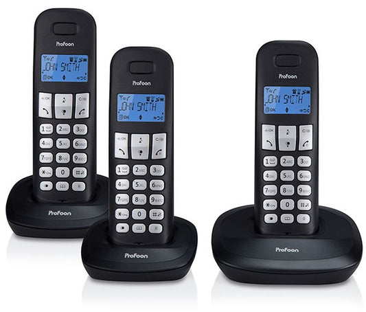 Profoon Pdx-1130 Profoon Dect Telefoon Triple Black