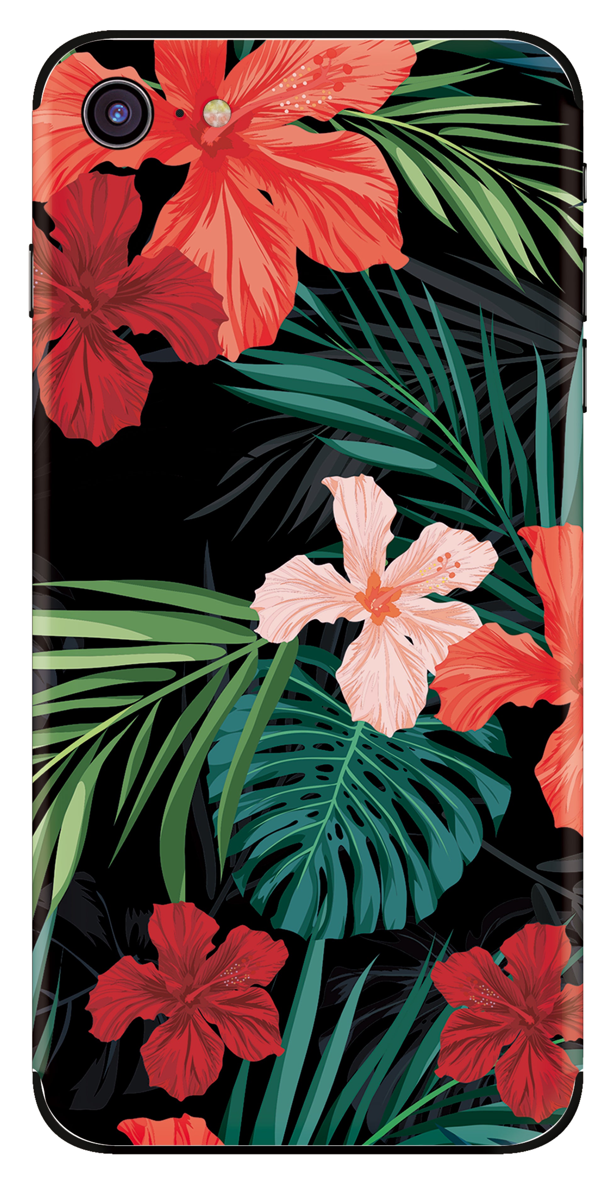 My Style Phoneskin For Apple Iphone 7/8/Se (2020/2022) Red Caribbean Flower