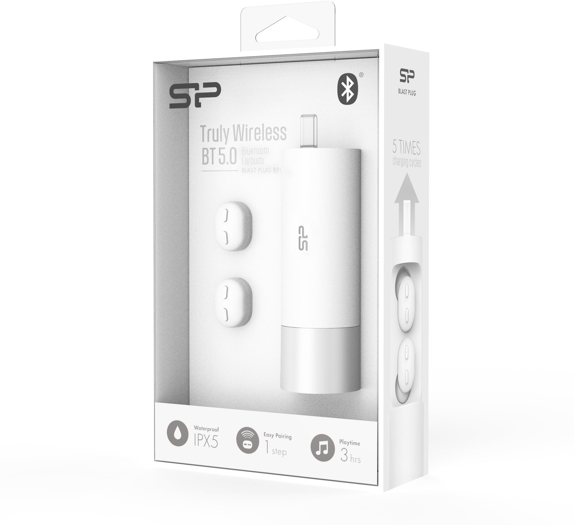 Silicon Power Bp81 Silicon Power Tws Bluetooth Stereo Earbuds White