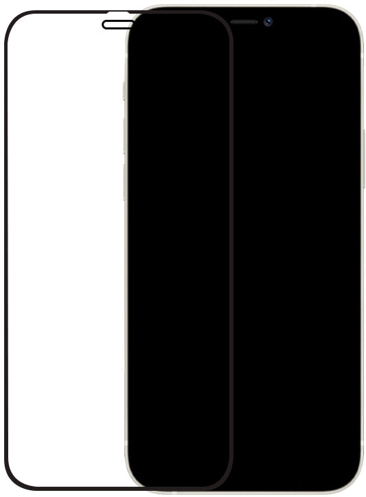 Mobilize Edge-To-Edge Glass Screen Protector Apple Iphone 12/12 Pro Black Full Glue