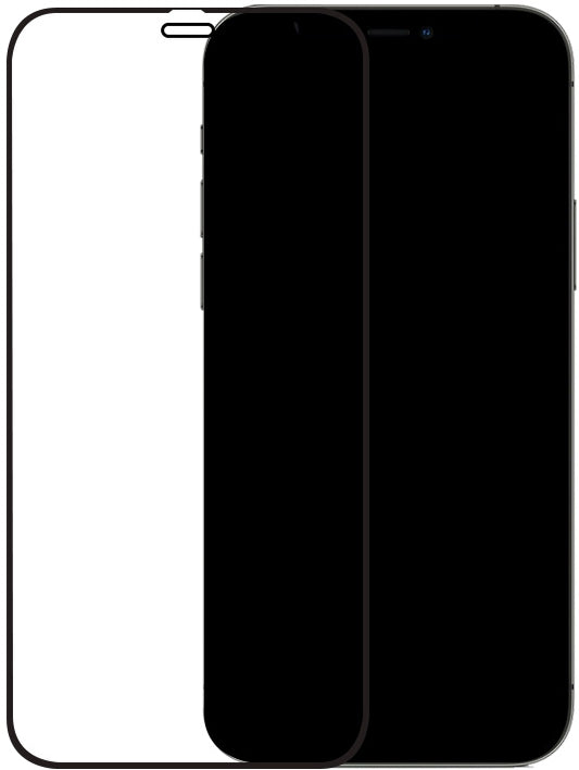 Mobilize Edge-To-Edge Glass Screen Protector Apple Iphone 12 Pro Max Black Full Glue