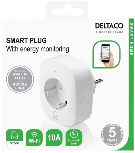 Deltaco Sh-P01E Deltaco Smart Home Power Plug White
