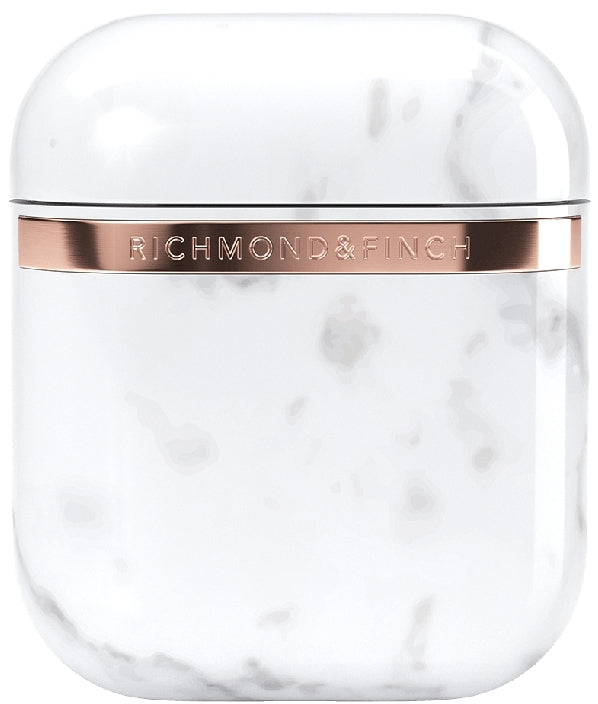 Richmond & Finch Freedom Series Apple Airpod White Marble/Gold