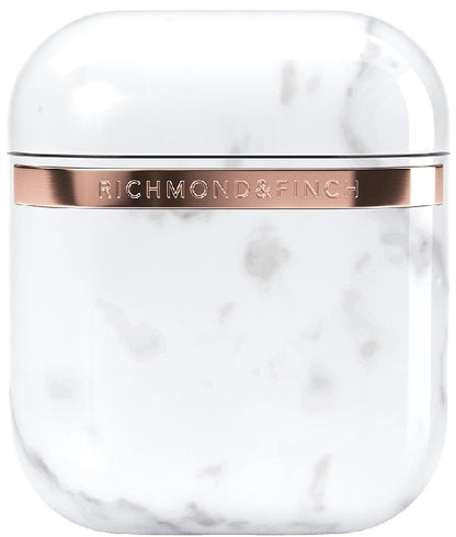 Richmond & Finch Freedom Series Apple Airpod White Marble/Gold
