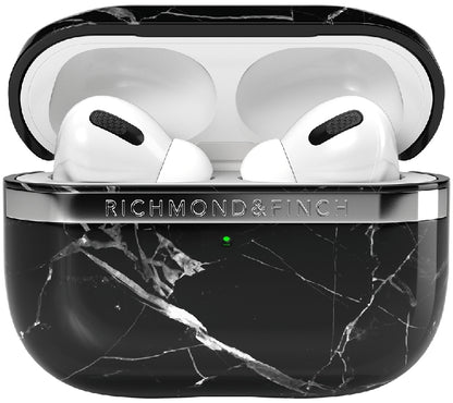 Richmond & Finch Freedom Series Apple Airpod Pro Black Marble/Silver