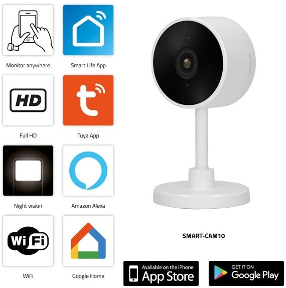 Alecto Smart Wifi Ip Camera White