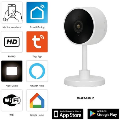 Alecto Smart Wifi Ip Camera White