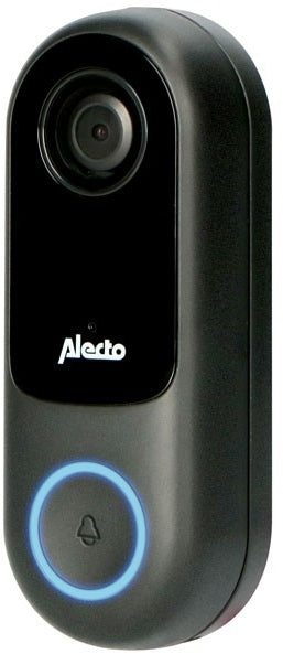 Alecto Smart Wifi Doorbell With Camera Black
