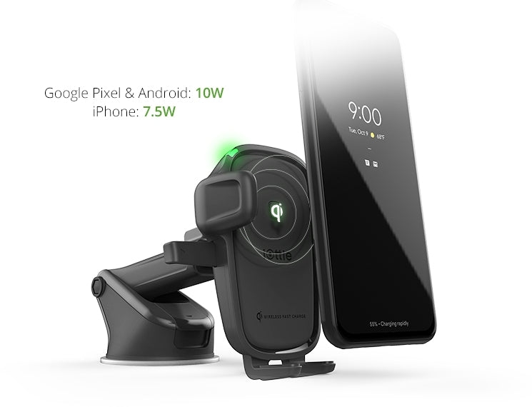 Iottie Easy One Touch Wireless 2 Dash/Windshield Mount 7.5W/10W Black