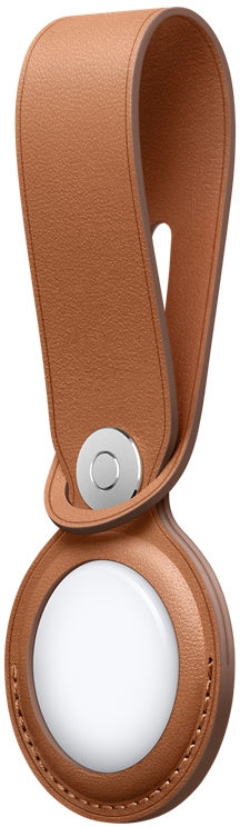 Apple Mx4A2Zm/A Apple Airtag Leather Loop Saddle Brown
