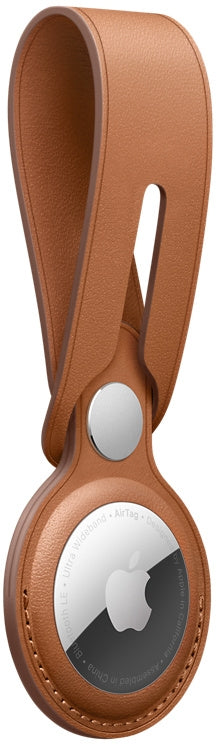 Apple Mx4A2Zm/A Apple Airtag Leather Loop Saddle Brown
