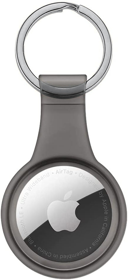 Xccess Tpu Airtag Keychain Transparent Black