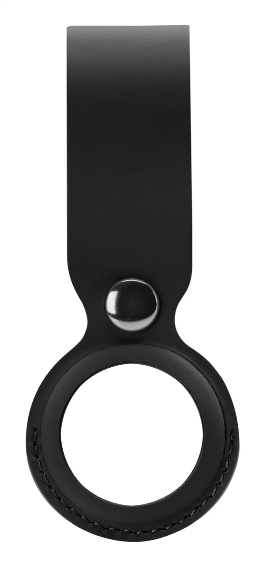 Xccess Pu Leather Airtag Loop Black