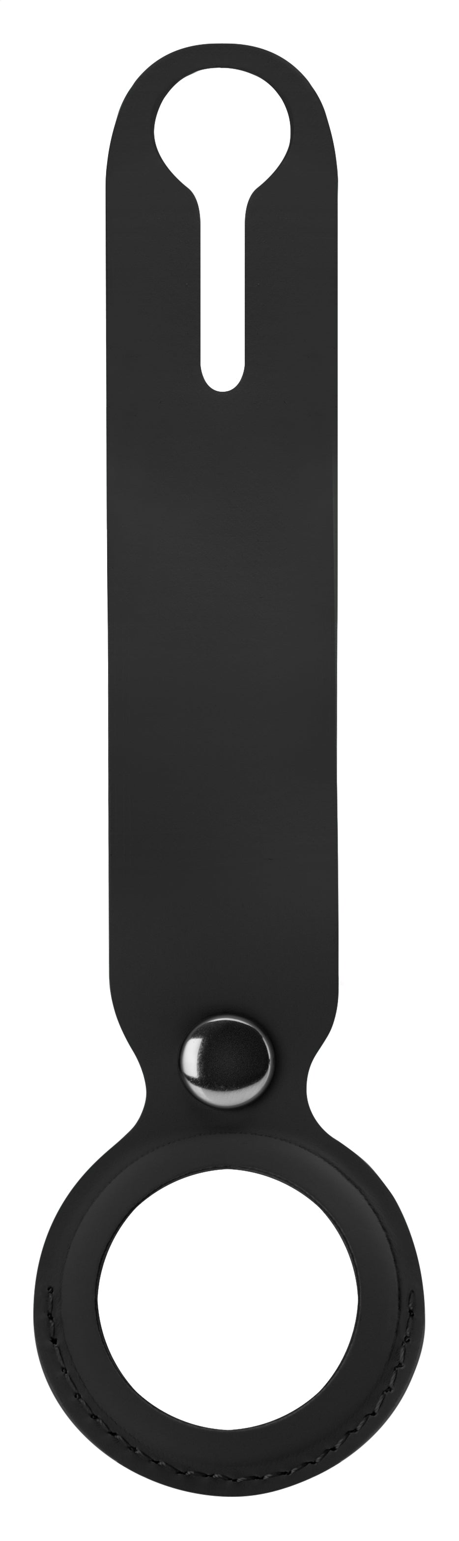 Xccess Pu Leather Airtag Loop Black