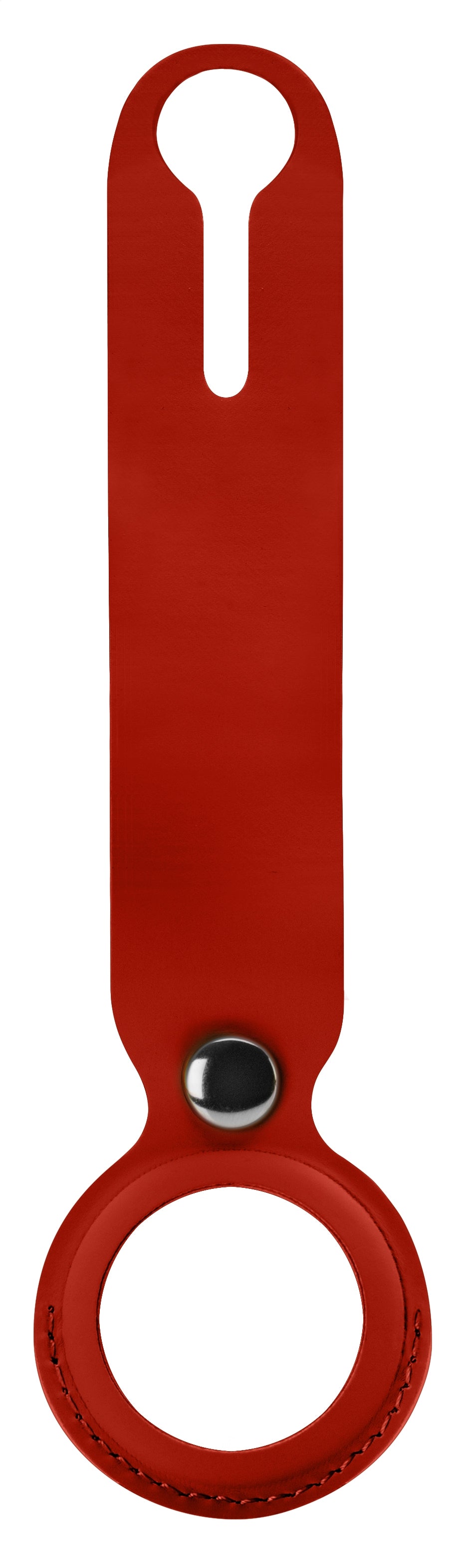 Xccess Pu Leather Airtag Loop Red