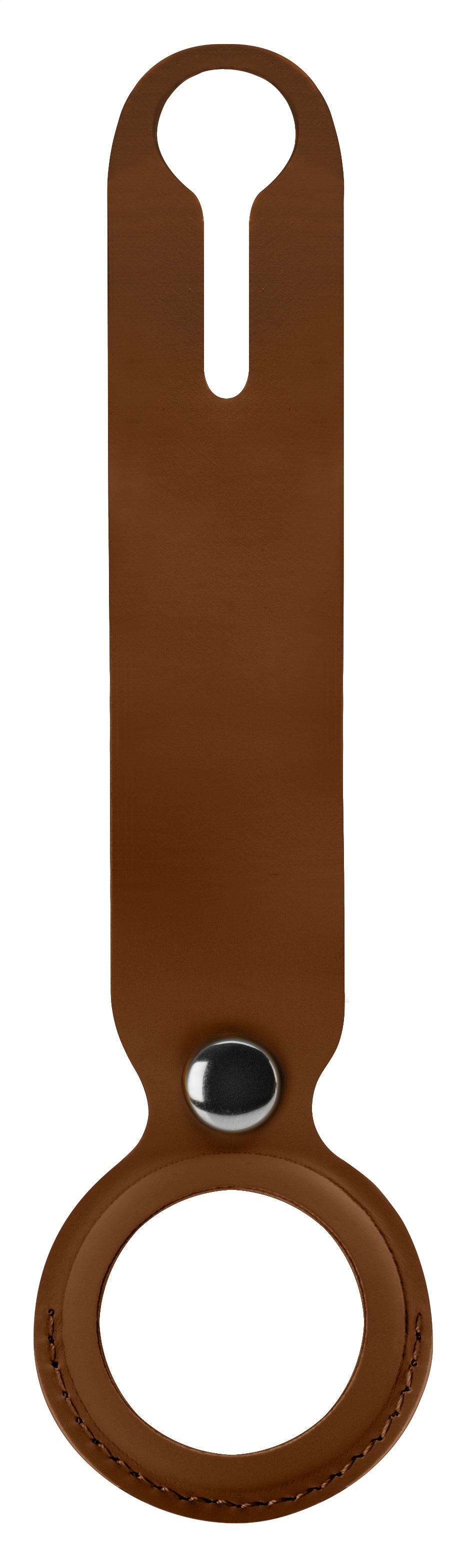 Xccess Pu Leather Airtag Loop Brown