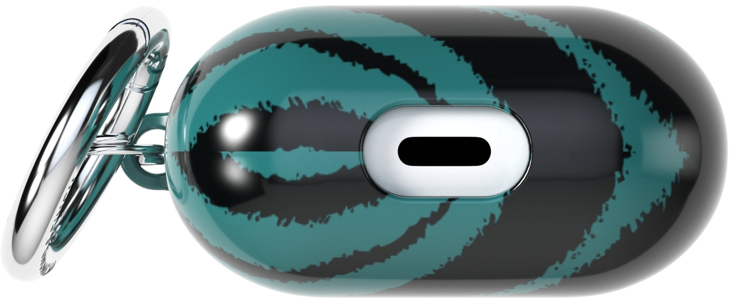 Richmond & Finch Freedom Series Apple Airpod Emerald Zebra
