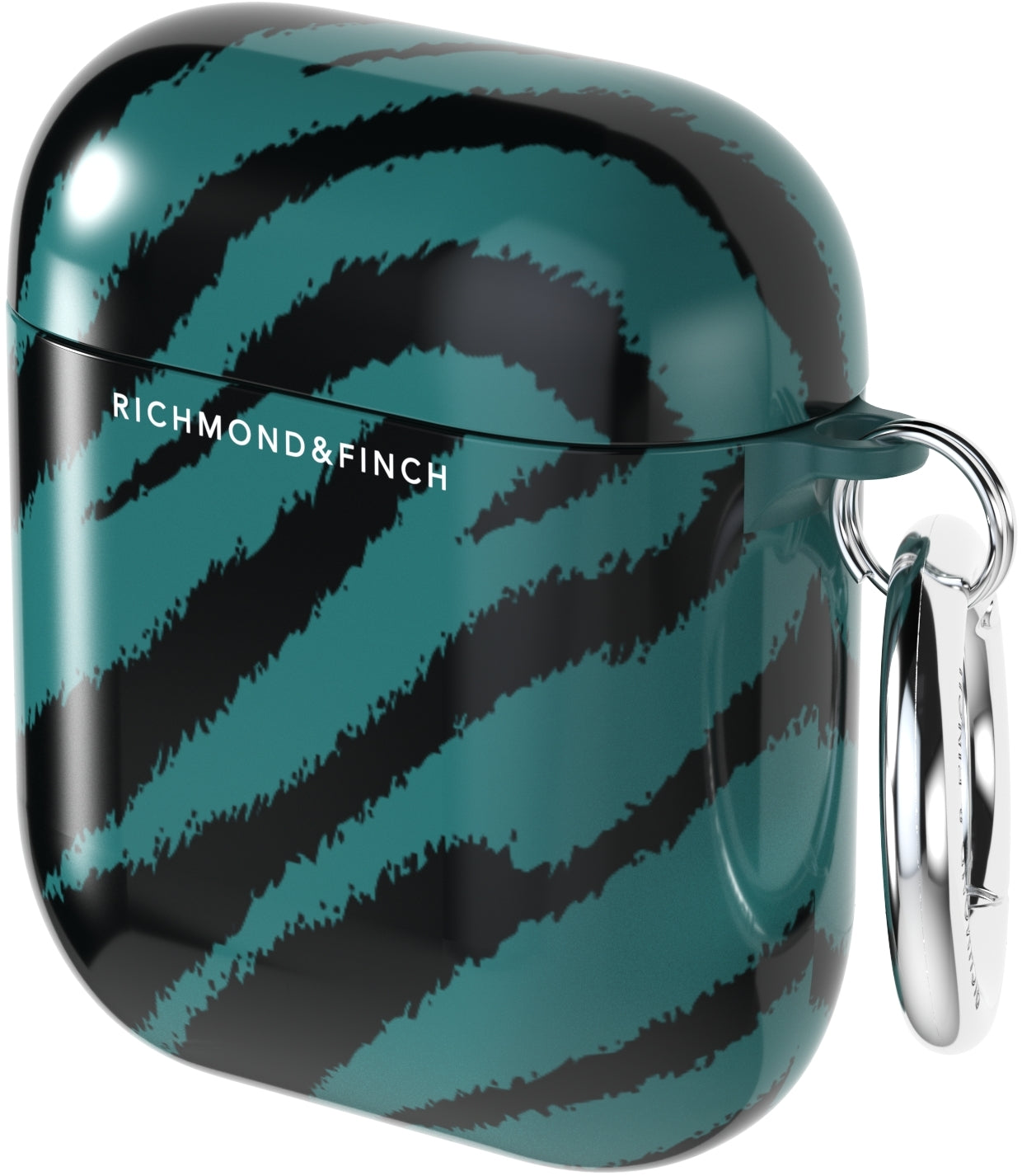Richmond & Finch Freedom Series Apple Airpod Emerald Zebra