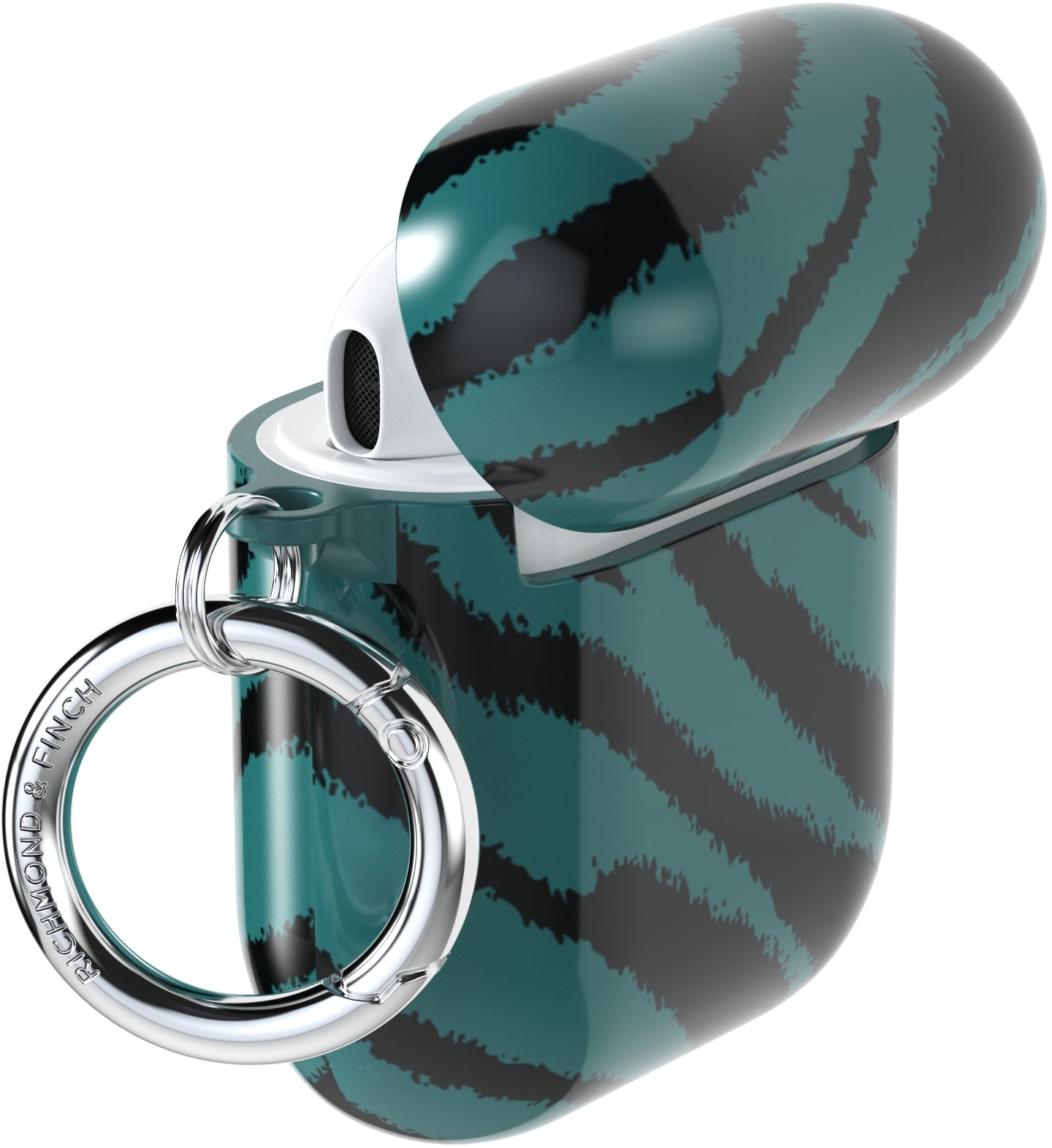 Richmond & Finch Freedom Series Apple Airpod Emerald Zebra