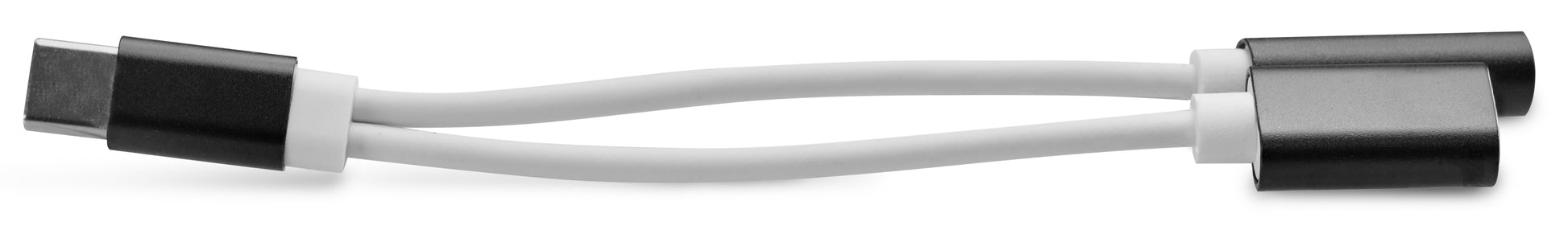 Xccess Usb-C Splitter With 3.5Mm Jack White/Black